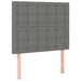 Pat box spring cu saltea, gri închis, 90x200 cm, textil - WALTI WALTI