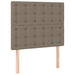 Pat box spring cu saltea, gri taupe, 90x200 cm, textil - WALTI WALTI
