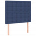 Pat box spring cu saltea, albastru, 90x200 cm, textil - WALTI WALTI