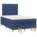 Pat box spring cu saltea, albastru, 120x200 cm, textil - WALTI WALTI