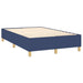Pat box spring cu saltea, albastru, 120x200 cm, textil - WALTI WALTI