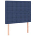 Pat box spring cu saltea, albastru, 120x200 cm, textil - WALTI WALTI