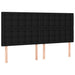 Pat box spring cu saltea, negru, 160x200 cm, textil - WALTI WALTI