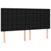 Pat box spring cu saltea, negru, 180x200 cm, catifea - WALTI WALTI