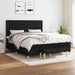 Pat box spring cu saltea, negru, 180x200 cm, catifea - WALTI WALTI