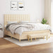 Pat continental cu saltea, crem, 180x200 cm, textil - WALTI WALTI