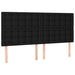 Pat box spring cu saltea, negru, 200x200 cm, textil - WALTI WALTI