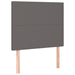 Pat box spring cu saltea, gri, 100x200 cm, piele ecologică - WALTI WALTI
