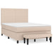 Pat box spring cu saltea, cappuccino, 140x200cm piele ecologică - WALTI WALTI