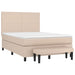 Pat box spring cu saltea, cappuccino, 140x200cm piele ecologică - WALTI WALTI