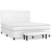 Pat box spring cu saltea, alb, 180x200 cm, piele ecologică - WALTI WALTI