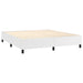 Pat box spring cu saltea, alb, 180x200 cm, piele ecologică - WALTI WALTI
