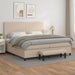 Pat continental cu saltea, cappuccino, 200x200 cm, piele eco - WALTI WALTI