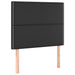 Pat box spring cu saltea, negru, 100x200 cm, piele ecologică - WALTI WALTI