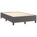 Pat box spring cu saltea, gri, 120x200 cm, piele ecologică - WALTI WALTI