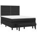 Pat box spring cu saltea, negru, 140x190 cm, piele ecologică - WALTI WALTI