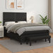 Pat box spring cu saltea, negru, 140x200 cm, piele ecologică - WALTI WALTI