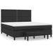 Pat box spring cu saltea, negru, 180x200 cm, piele ecologică - WALTI WALTI