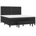 Pat box spring cu saltea, negru, 180x200 cm, piele ecologică - WALTI WALTI