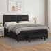 Pat box spring cu saltea, negru, 180x200 cm, piele ecologică - WALTI WALTI