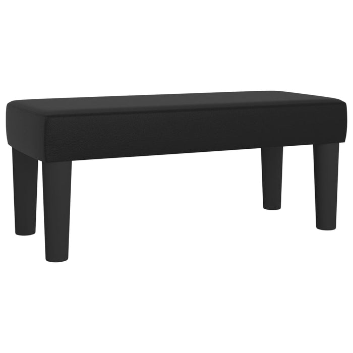 Pat box spring cu saltea, negru, 100x200 cm, piele ecologică - WALTI WALTI