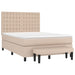 Pat box spring cu saltea, cappuccino, 140x190cm piele ecologică - WALTI WALTI