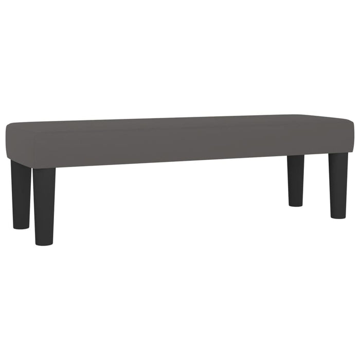 Pat box spring cu saltea, gri, 140x200 cm, piele ecologică - WALTI WALTI