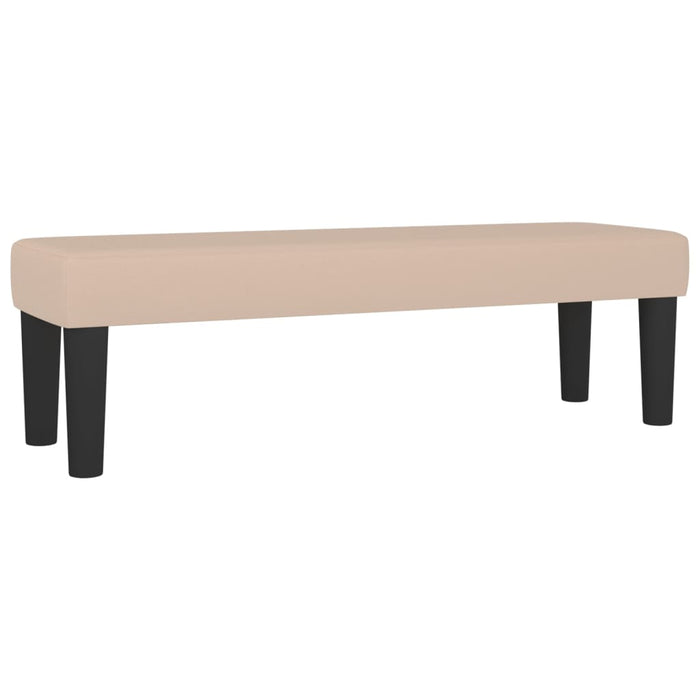 Pat box spring cu saltea, cappuccino, 180x200cm piele ecologică WALTI