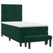 Pat box spring cu saltea, verde închis, 90x190 cm, catifea - WALTI WALTI