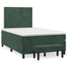 Pat box spring cu saltea, verde închis, 120x200 cm, catifea - WALTI WALTI