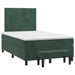 Pat box spring cu saltea, verde închis, 120x200 cm, catifea - WALTI WALTI