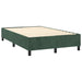 Pat box spring cu saltea, verde închis, 120x200 cm, catifea - WALTI WALTI