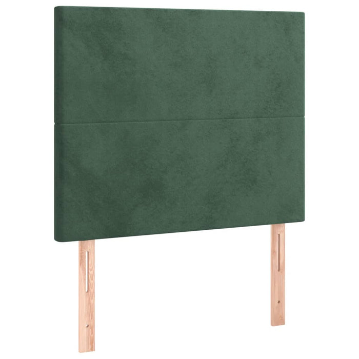 Pat box spring cu saltea, verde închis, 120x200 cm, catifea - WALTI WALTI
