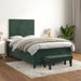 Pat box spring cu saltea, verde închis, 120x200 cm, catifea - WALTI WALTI