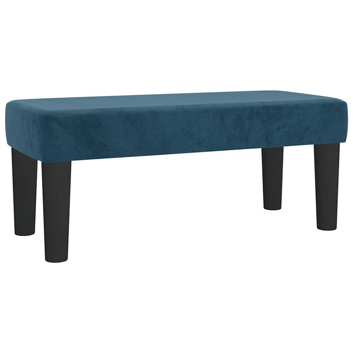 Pat box spring cu saltea, albastru închis, 120x200 cm, catifea - WALTI WALTI