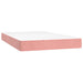 Pat box spring cu saltea, roz, 120x200 cm, catifea - WALTI WALTI