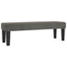 Pat box spring cu saltea, gri închis, 140x200 cm, catifea - WALTI WALTI