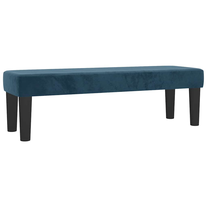 Pat box spring cu saltea, albastru închis, 140x200 cm, catifea - WALTI WALTI