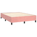 Pat box spring cu saltea, roz, 140x200 cm, catifea - WALTI WALTI