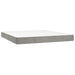 Pat box spring cu saltea, gri deschis, 160x200 cm, catifea - WALTI WALTI