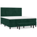 Pat box spring cu saltea, verde închis, 160x200 cm, catifea - WALTI WALTI