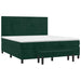 Pat box spring cu saltea, verde închis, 180x200 cm, catifea - WALTI WALTI