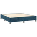 Pat box spring cu saltea, albastru închis, 180x200 cm, catifea - WALTI WALTI