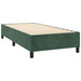 Pat box spring cu saltea, verde închis, 90x190 cm, catifea - WALTI WALTI