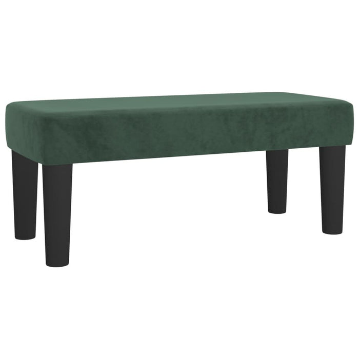 Pat box spring cu saltea, verde închis, 90x190 cm, catifea - WALTI WALTI