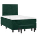 Pat box spring cu saltea, verde închis, 100x200 cm, catifea - WALTI WALTI