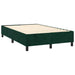 Pat box spring cu saltea, verde închis, 100x200 cm, catifea - WALTI WALTI