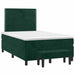Pat box spring cu saltea, verde închis, 120x200 cm, catifea - WALTI WALTI