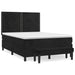 Pat box spring cu saltea, negru, 140x190 cm, catifea - WALTI WALTI