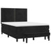 Pat box spring cu saltea, negru, 140x190 cm, catifea - WALTI WALTI